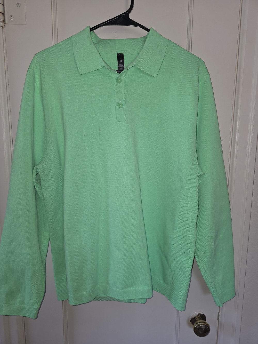 lululemon athletica Men's Long Sleeve Polo - Mint